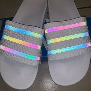 ADIDAS XENO ADILETTE SANDALS SIZE 10 (RARE) WHITE
